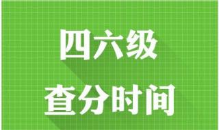 四级成绩什么时候公布